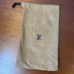 Louis Vuitton Tan Drawstring Pouch